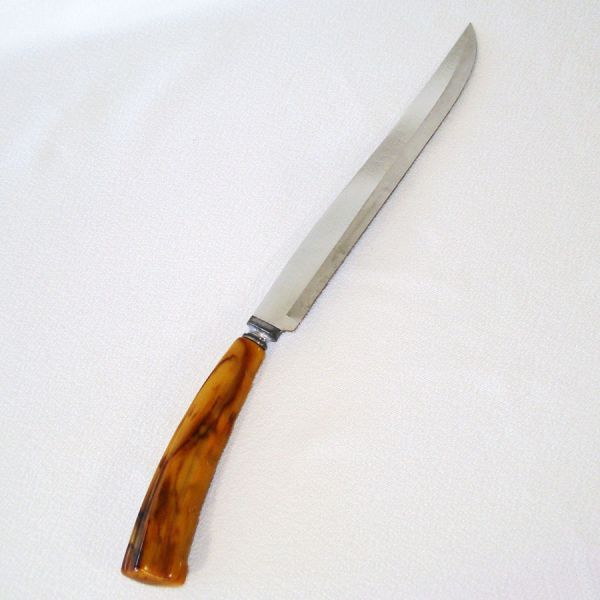 Real Keen Bakelite Handle 13 Inch Carving Knife #2
