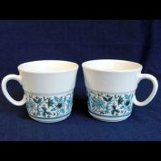 Noritake Blue Moon 2 Coffee Mugs Cups Clearance