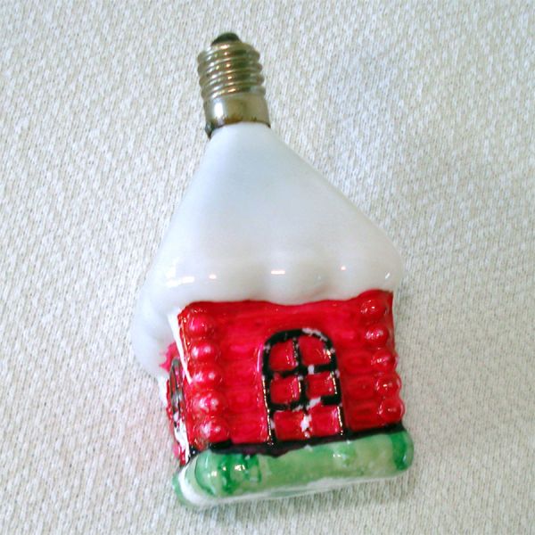 Log Cabin, Santa Sleigh Working Christmas Figural Light Bulbs #4