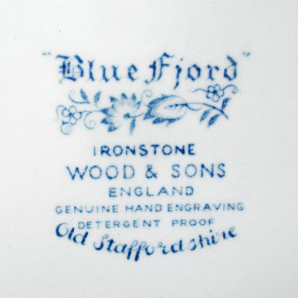 Blue Fjord Wood & Sons England Ironstone Serving Platter #2
