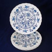 Blue Fjord Wood & Sons England 4 Salad Plates