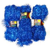 National Tinsel 3 Packs Blue Christmas Tinsel Garland Clearance
