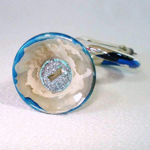 Czech Blown Glass French Horn Christmas Ornament #3