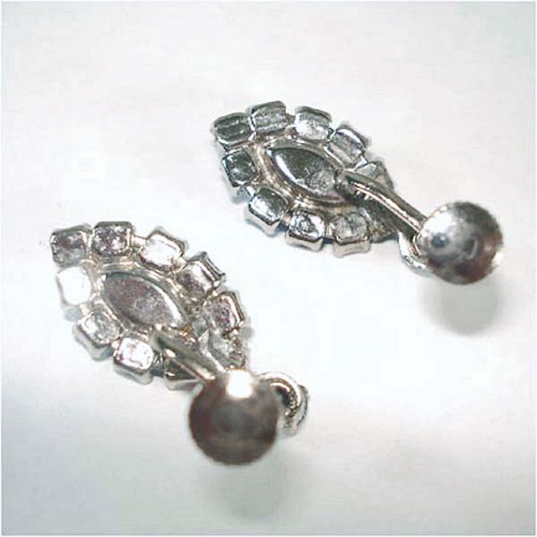 Blue Rhinestone and Moonglow Necklace Earrings Set Clearance #5