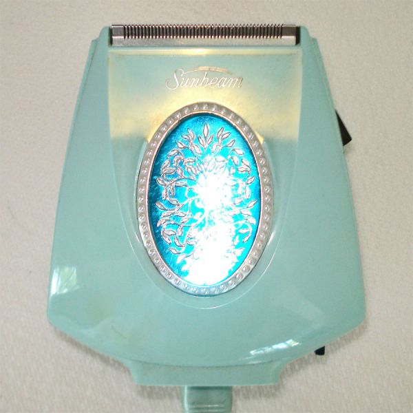 Turquoise Blue Lady Sunbeam Lighted Electric Shaver Razor #3