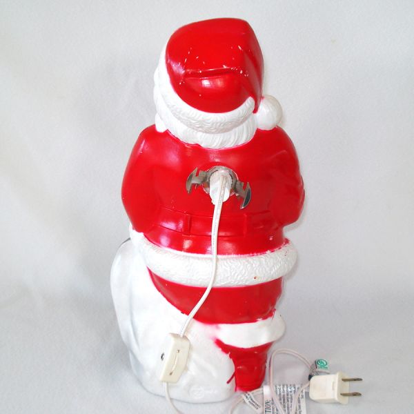 Empire Plastic Blow Mold Santa Claus Light Up Figure #2