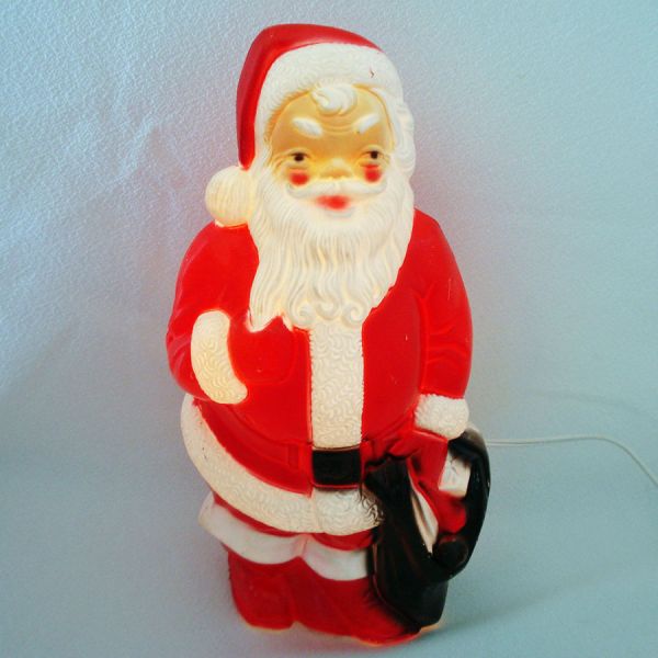 Empire Plastic Blow Mold Santa Claus Light Up Figure #3