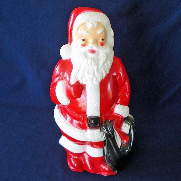 Empire Plastic Blow Mold Santa Claus Light Up Figure #4