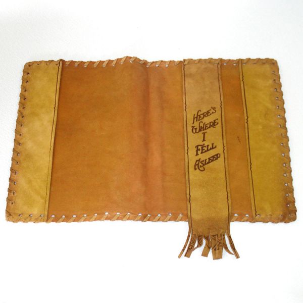 Antique Santa Cruz Souvenir Suede Leather Book Cover #2