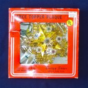 Pair Christmas Tinsel Star Tree Toppers in One Box