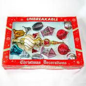 Box 1950s Bradford Plastic Christmas Ornaments With Tree Top