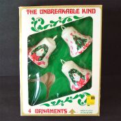 Box 3 Bradford Christmas Bell Plastic Ornaments Clearance
