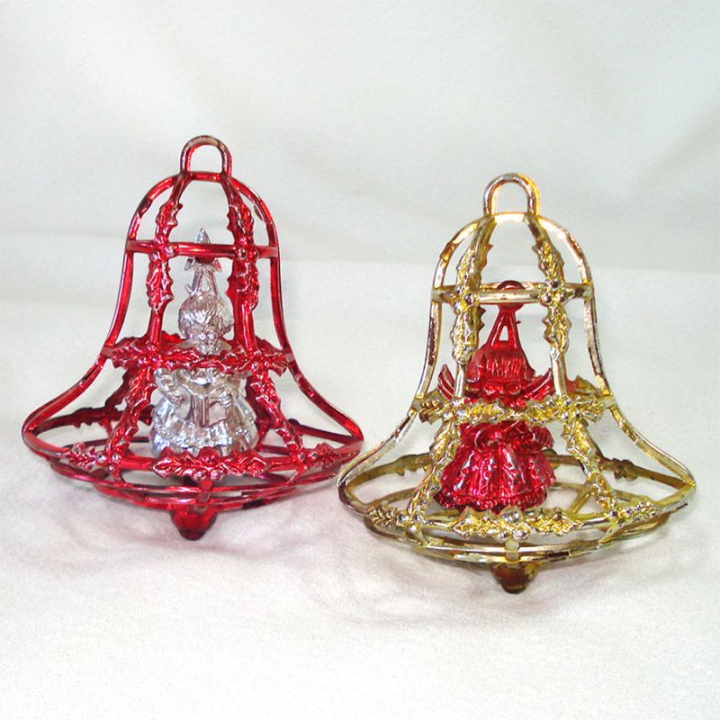 Copperton Lane: Bradford Plastic 3D Windowpane Cage Christmas Ornaments, Plastic  Ornaments, 15622