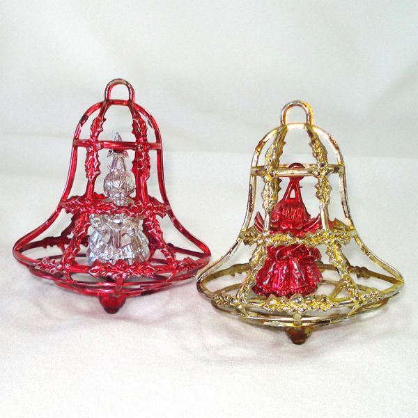 Bradford Plastic 3D Windowpane Cage Christmas Ornaments #2