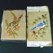 Pair Birds German Needlepoint Kits 1960s Clearance