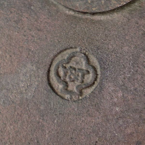 Antique Yale & Towne Bronze Doorknob Set With Backplates #4
