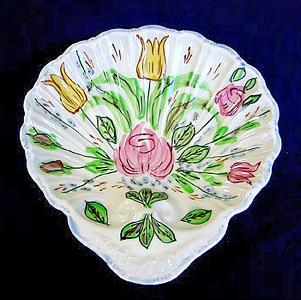 Blue Ridge Nove Rose Shell Shaped Bowl Clearance #6