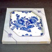 Boxed West Germany Blue Danube Floral Tile Trivet
