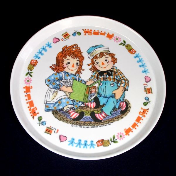 Raggedy Ann Andy Childs Melamine Dinnerware Set Mint in Box #3