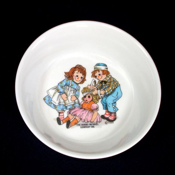 Raggedy Ann Andy Childs Melamine Dinnerware Set Mint in Box #4