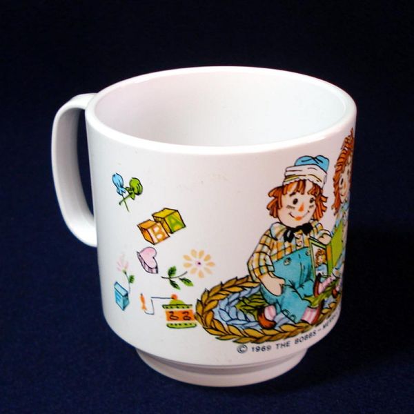 Raggedy Ann Andy Childs Melamine Dinnerware Set Mint in Box #5