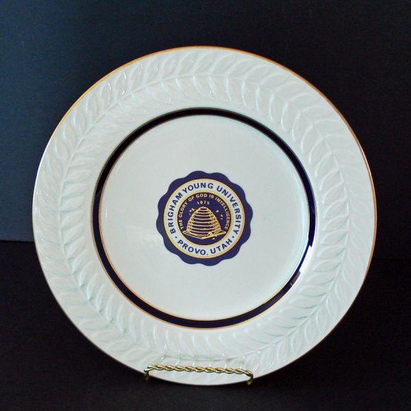 BYU 1982 Shenango China Carlton Dinnerware Plate Mint