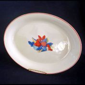 Universal Pottery Calico Fruit Oval Serving Platter Clearance