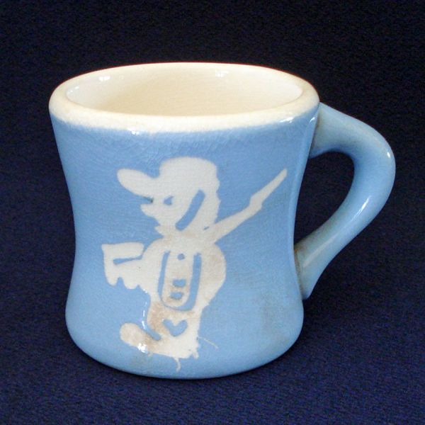Harker Blue Cameo Ware Child's Mug or Cup Clearance #2