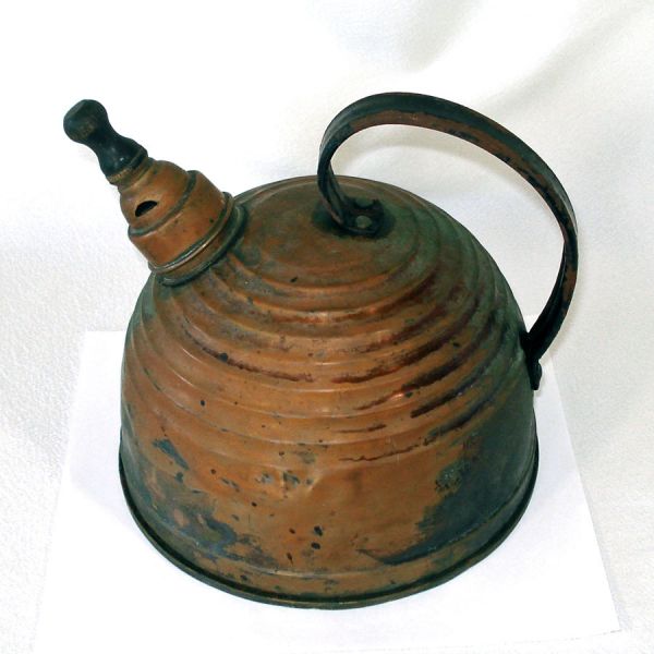 Beehive Rings Deco Copper Tea Kettle for Prop, Display #2