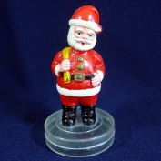 1960s Plastic Santa Claus Christmas Candy or Gift Container Clearance