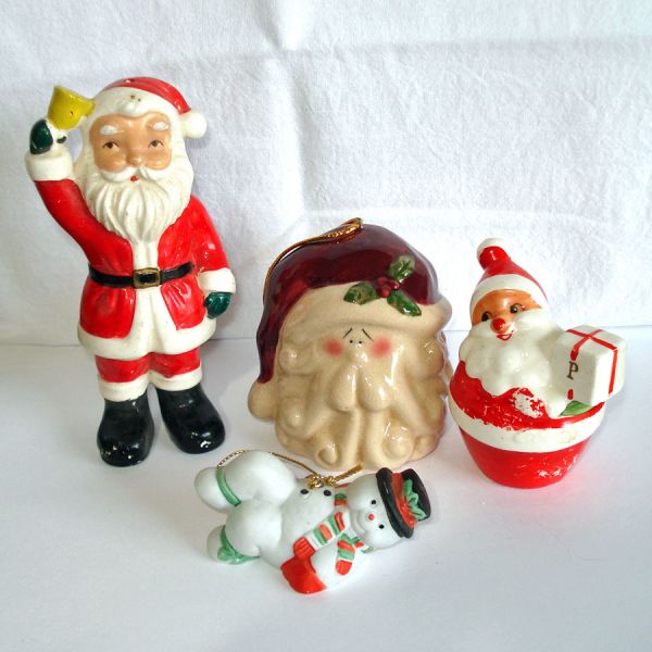 16 Ceramic Christmas Ornaments and Figures #7