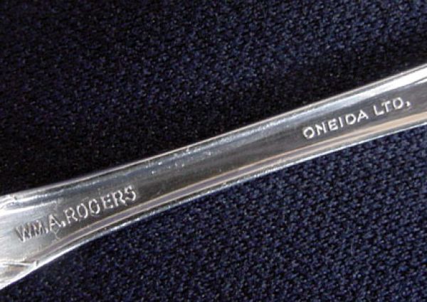 Chalice Oneida Wm A Rogers Silverplate Pierced Serving Spoon Clearance #3