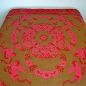 Nettle Creek Romance Queen Bedspread Red Pink Cherubs