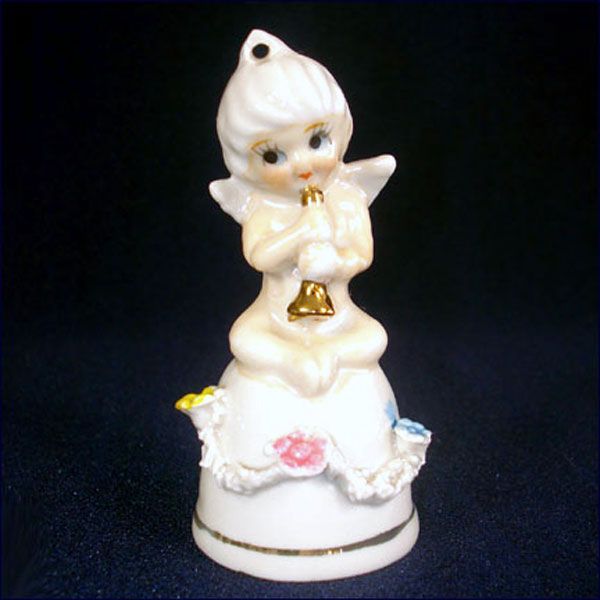 Bone China Cherub Bell Figurines, Set of 4 #4