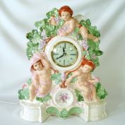 Ceramic Cherubs Clock Newell Studios 1967