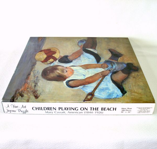 Children Playing on Beach Fine Art Jigsaw Puzzle Complete Clearance #2