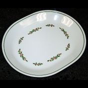 Corelle Christmas Holly Days Oval Platter Clearance