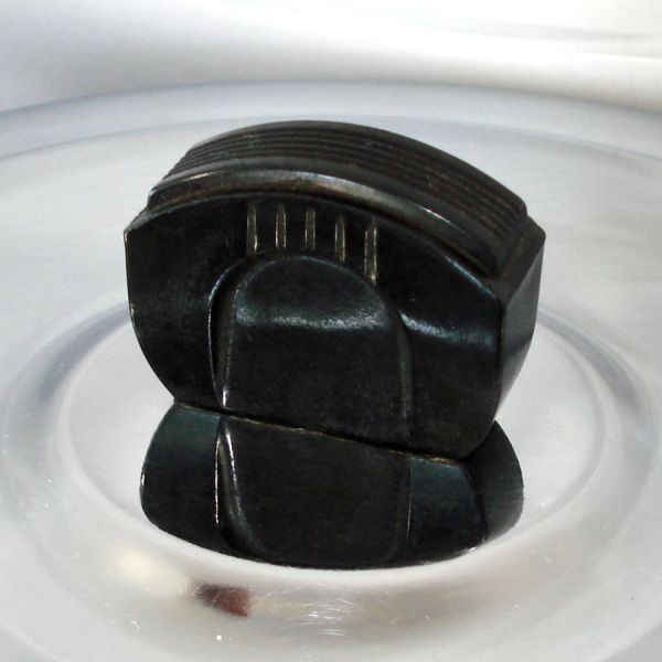 Chrome Bakelite Dome Cake Saver Glass Underplate #3