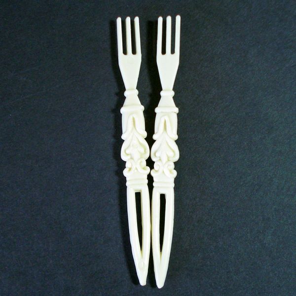 1960s Hors d'Oeuvres Cocktail Party Forks Set #3