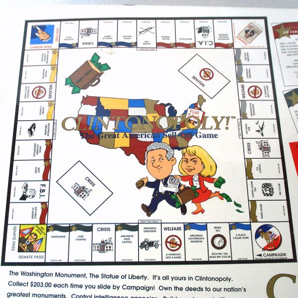 Clintonopoly 1995 Board Game Sealed Unused Clearance #3