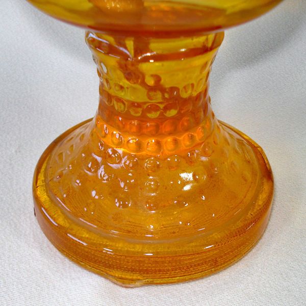Jeannette Cape Cod Clear Glass 1970s Oil Lamp #3
