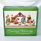Country Nativity Christmas Figures Set Unused in Box