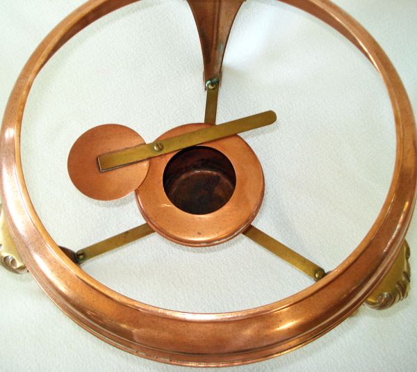 1930s Solid Copper Chafing Dish #4