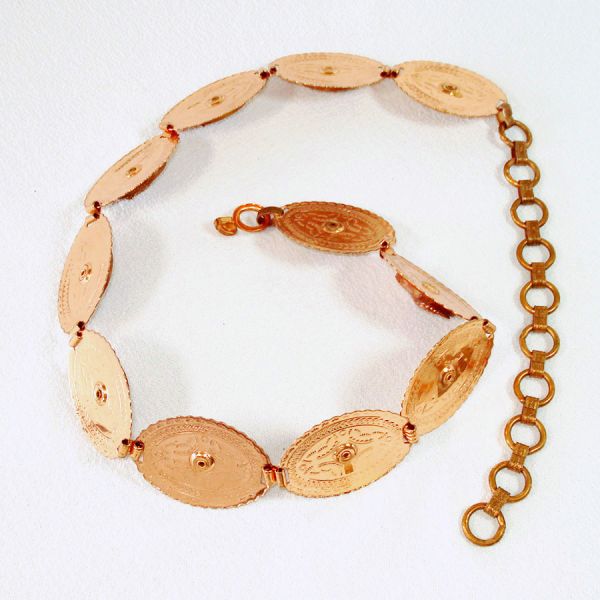 Copper and Goldstone Concho Style Belt Clearance #2