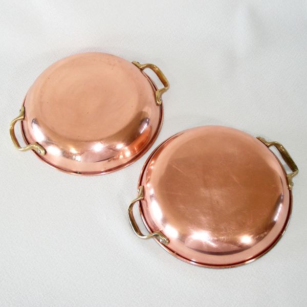 Copper Au Gratin Cookware Pans Set of 3 #4