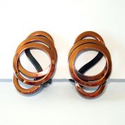 Layered Rings Modernist Copper Clip Earrings Clearance