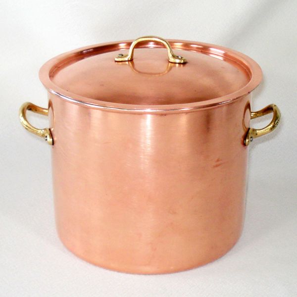 Copper 3.5 Quart Stock Pot With Lid #2