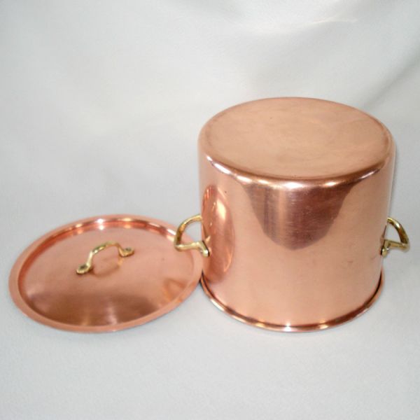 Copper 3.5 Quart Stock Pot With Lid #4