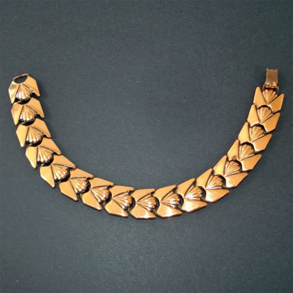 Renoir Petite Links Copper Bracelet Stylized Thunderbirds