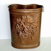 Solid Copper Umbrella Stand Embossed Grape Clusters